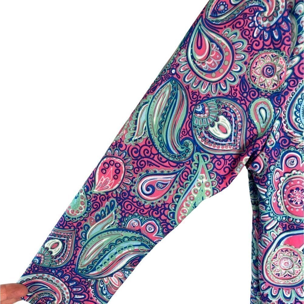 SIMPLY Southern Colorful Paisley Size 12 Women’s Tunic Top or Dress Size Medium - Picture 9 of 10